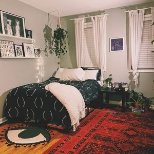 Urban Outfitters Jacquard Circles Duvet Cover